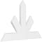 Ekena Millwork Saratoga Architectural Grade PVC Gable Bracket, 48"W x 32"H x 2"D x 6"F, 16/12 Pitch GBP048X32X0206SAR00 - alternate 1